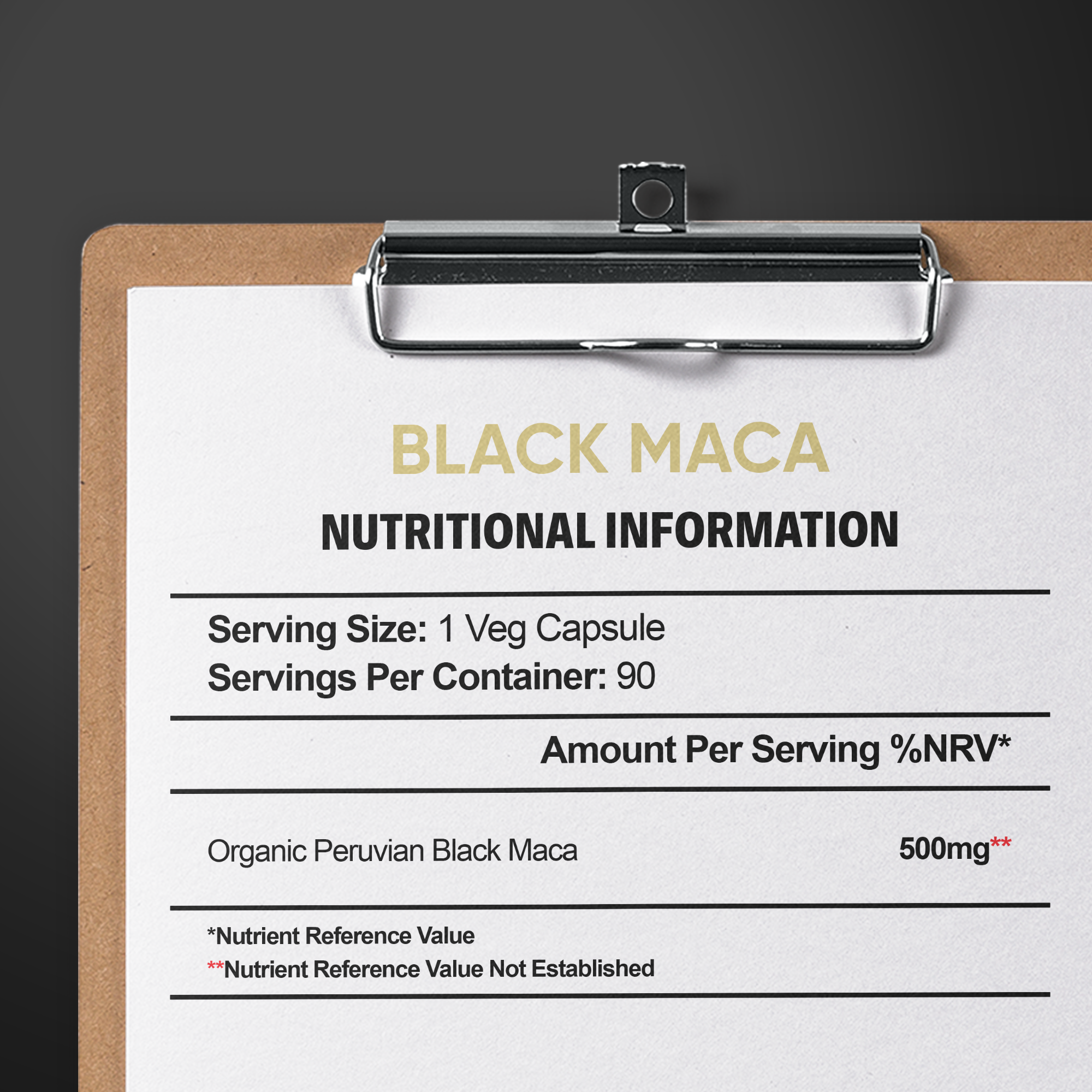 Black Maca (Organic Peruvian Root)